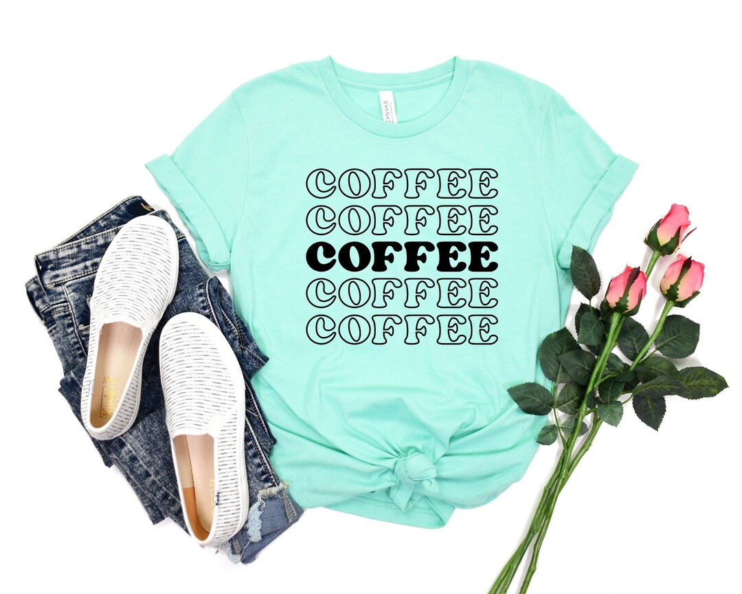 Coffee Cup Stylish Printed Long T-shirt For Women's main image 0