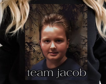 Team Jacob Sweatshirt • Gibby Meme Sweater • Twilight Merch • Robert Pattinson • Twilight Saga • Crewneck Sweatshirt • Gift for Friend