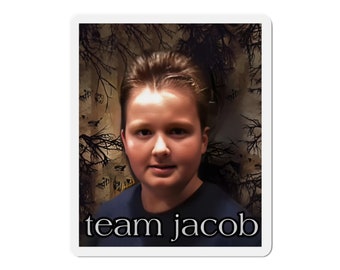 Team Jacob Magnet - Twilight Merch - Team Gibby - Refrigerator Magnet - Robert Pattinson - Teen Gift - Gift for Friend