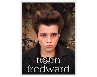 Team Edward Sticker - Twilight Merch - Edward Cullen - Kiss-Cut Stickers - Team Fredward - Twilight Saga - Teen Gift
