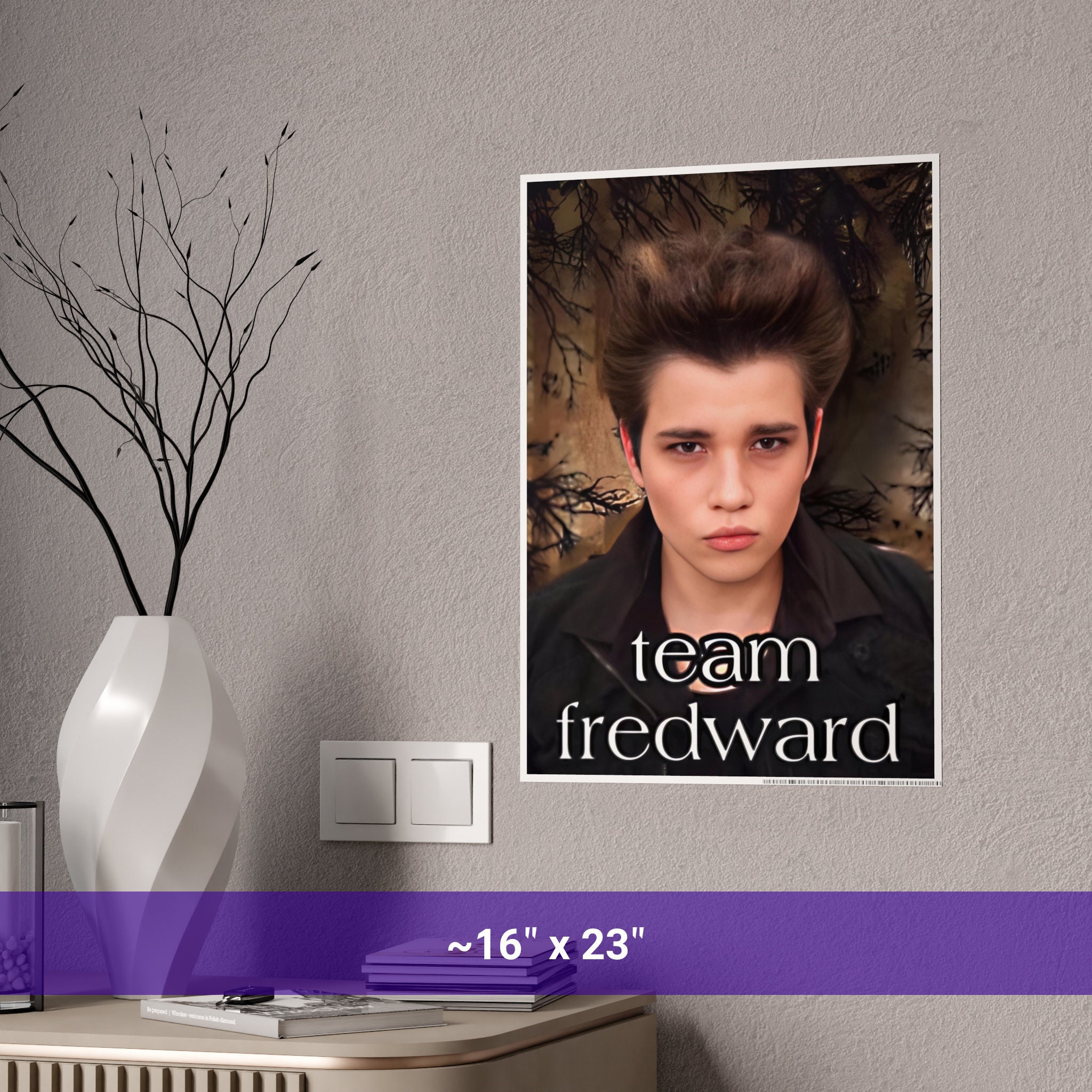 Edward Cullen Poster • Twilight Merch • Team Edward Poster • Meme Wall ...
