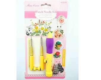 Adjustable Punch Needle Set: Embroidery Tools, Needle Threaders