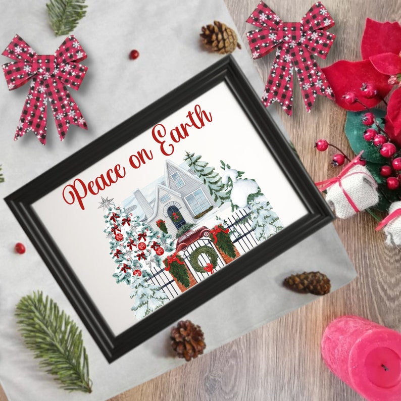 Peace on Earth PNG Digital File and Clipart - Etsy