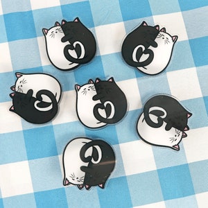 Adorable Cat binder clip ~ Acrylic Binder Clips ~ Decorative Office Binder Clip ~ Large Binder Clip