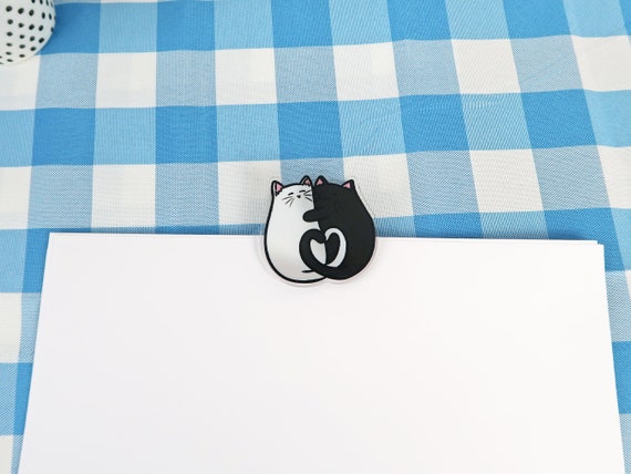 Adorable Cat Binder Clip Acrylic Binder Clips Decorative Office Binder Clip Large Binder Clip Etsy UK
