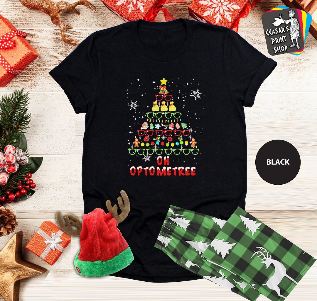 Oh Optometree Christmas Shirt, Optician Christmas Tree Shirt, Optometry