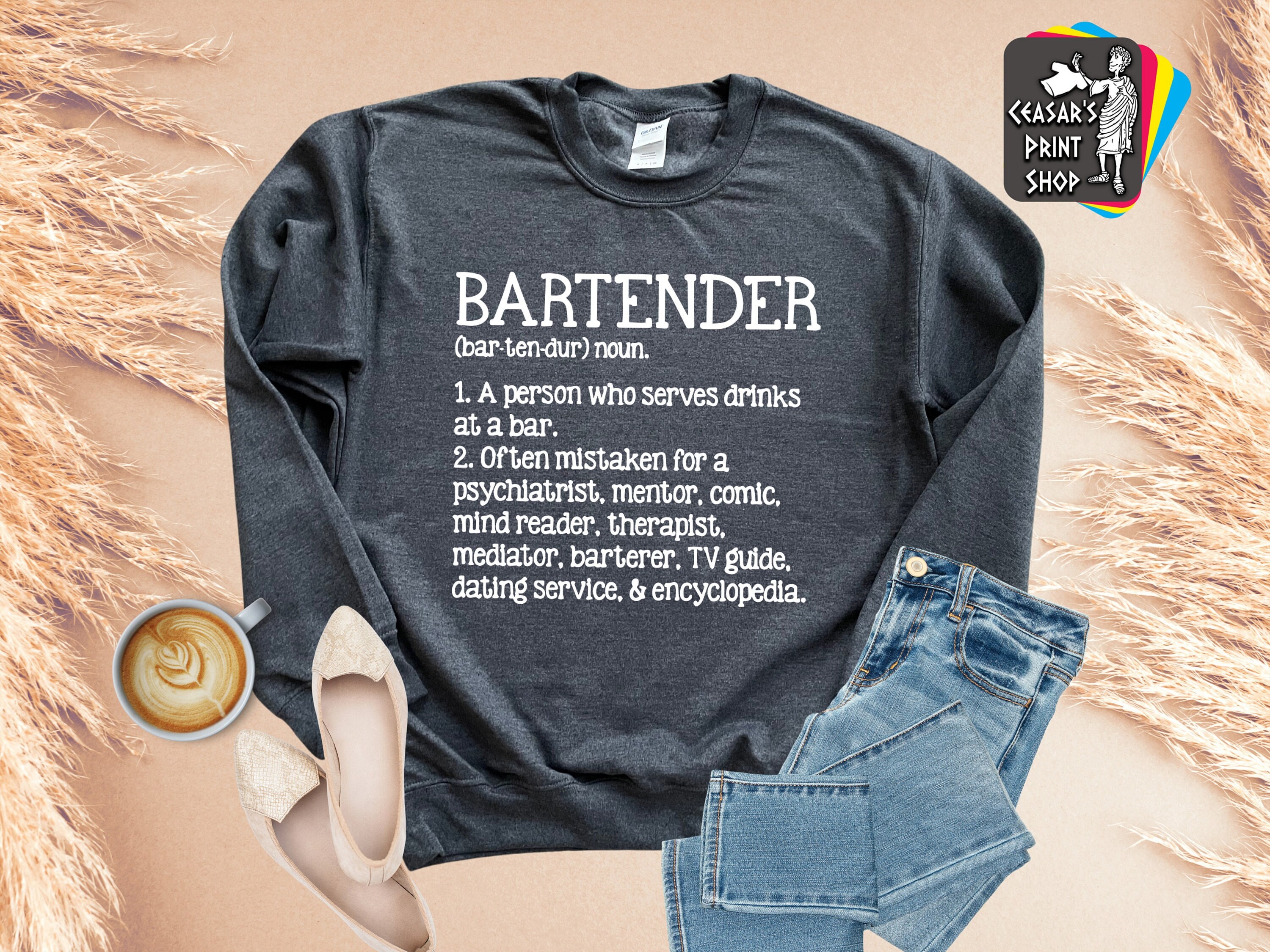 Funny Waiter Waitress Barkeeper Gift Bartender Definition Beach Towel