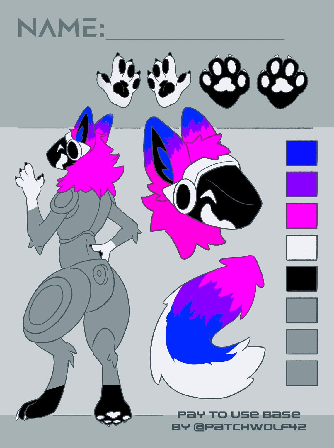 Bisexual Pride Protogen Partial Suit Made to Order Partially Etsy