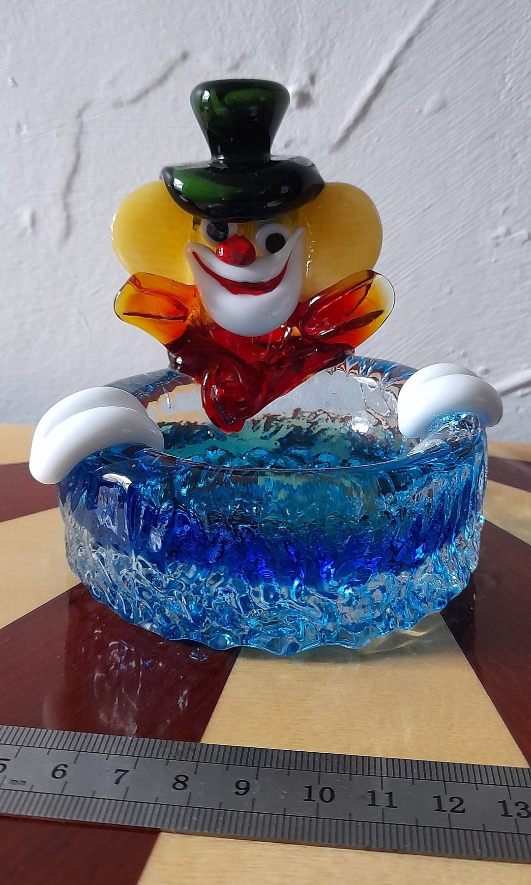 Vintage Murano Art Glass Clown Ashtray 1950s 1960s Etsy