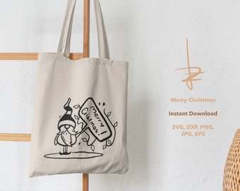 Merry Christmas Instant Download Plotterdatei in Schwarz & Weiß 2-SVG, 2-PNG, 2-EPS, 2-dxf, 2-jpg, 2-Pdf digital Download