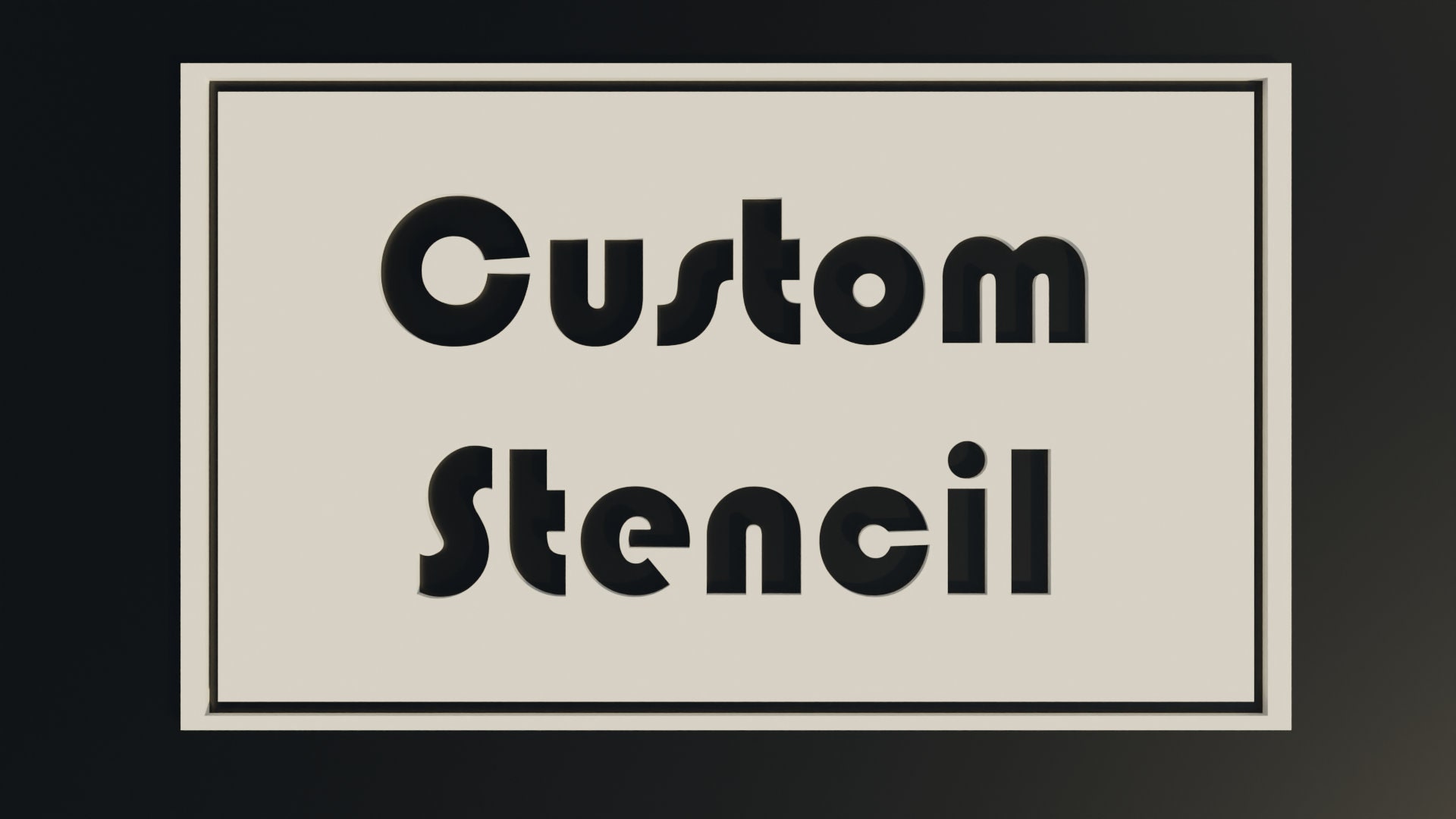 Custom Stencil Etsy