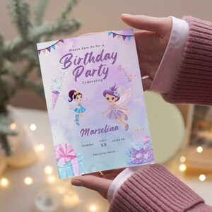Colorful Playful Birthday Party Invitation || Digital Birthday Party Invite || Printable Birthday Party Invitation Card || Instant Download