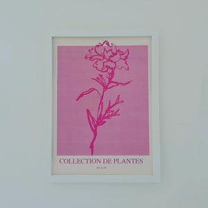 Pink and White Flower Print