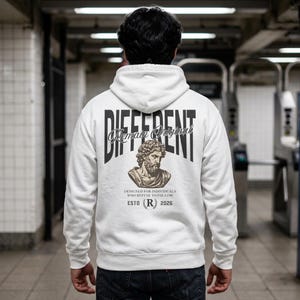 Built Different Hoodie, Roman Statue Streetwear, Remain Original Graphic Sweatshirt
