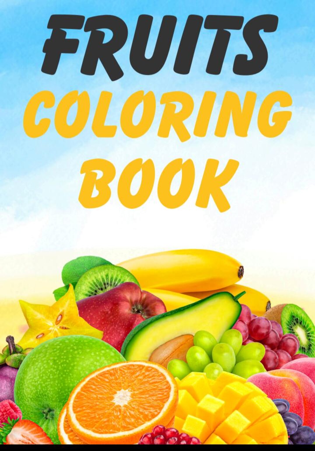 Fruits Coloring Book for Kids – Fun & Creative Activity Book - Etsy