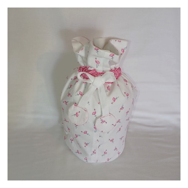 sac pochon flamants roses