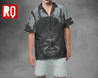MAD MAN dice art Unisex button shirt