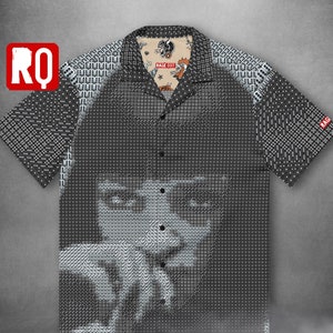 Pulp Dice art button up Unisex button shirt