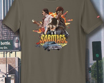 Sabotage Unisex T-shirt for Beastie Boys Fans 90's Y2k Style Shirt