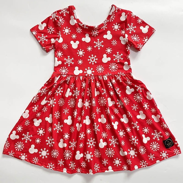 Snowflake Mickey Holiday dress