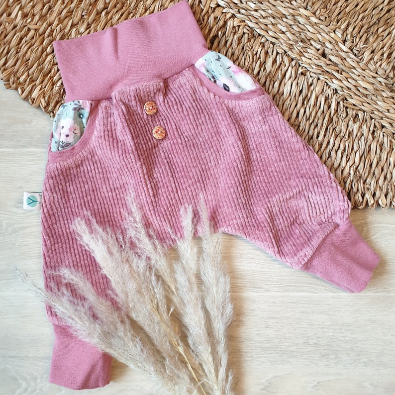 Cordhose mit Taschen rosa Bild 1