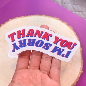 MDZS The Untamed “Thank You/I’m Sorry” Sticker