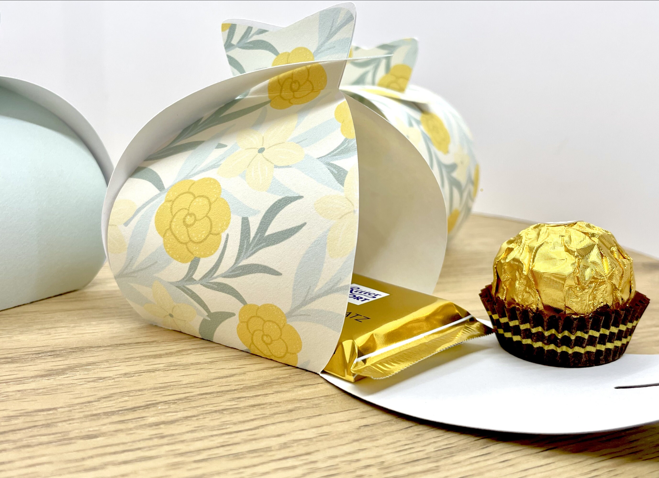 SVG DXF EPS Plotter File Gift Box Including 3 Flower Pattern Templates ...