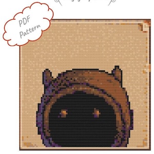 Dwarf - Stardew Valley Inspired Cross Stitch Pattern - Instant PDF Download - PATTERN ONLY