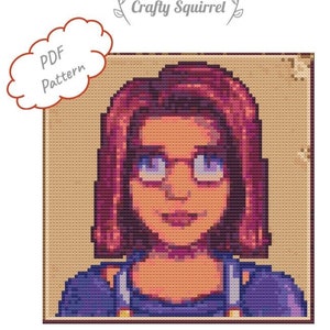 Maru - Stardew Valley Inspired Cross Stitch Pattern - Instant PDF Download - PATTERN ONLY