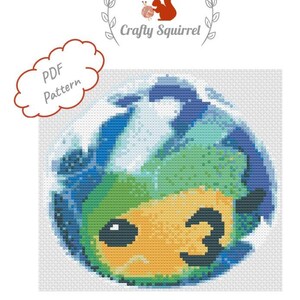 Mosaic Slime - Slime Rancher Inspired Cross Stitch Pattern - Instant PDF Download - PATTERN ONLY