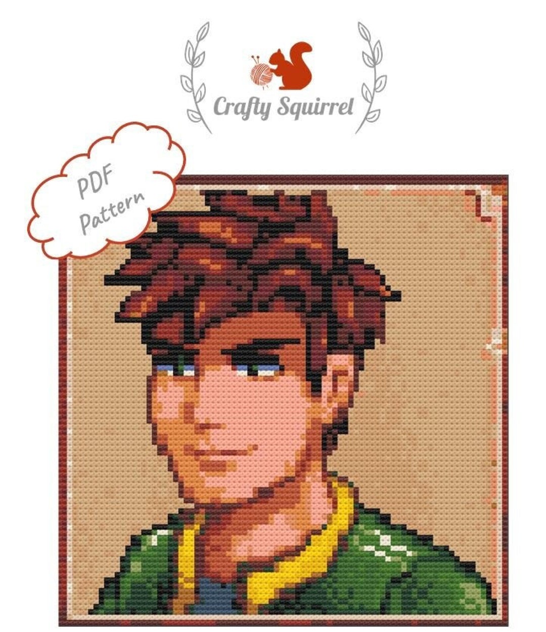 Alex - Stardew Valley Inspired Cross Stitch Pattern - Instant PDF ...