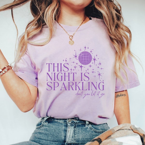 This Night is Sparkling Shirt, Disco Ball, Graphic Tees, Music Lovers, Music Lover Gift