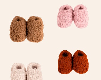 Soft Sole Baby Booties, Baby Slippers for Walking Toddler Baby and Newborn, Baby Shoes, Plush Booties, Baby Moccasins, Baby for Gift