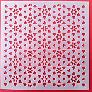 Cake stencil with delicate flower pattern for the cake decoration