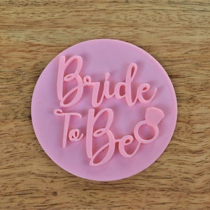 Bride to be embosser stamp Icing cupcake topper embosser hen party cupcake topper fondant stamp Bridal shower cupcake icing embosser