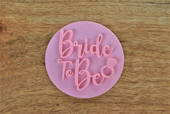 Bride to be embosser stamp Icing cupcake topper embosser hen party cupcake topper fondant stamp Bridal shower cupcake icing embosser