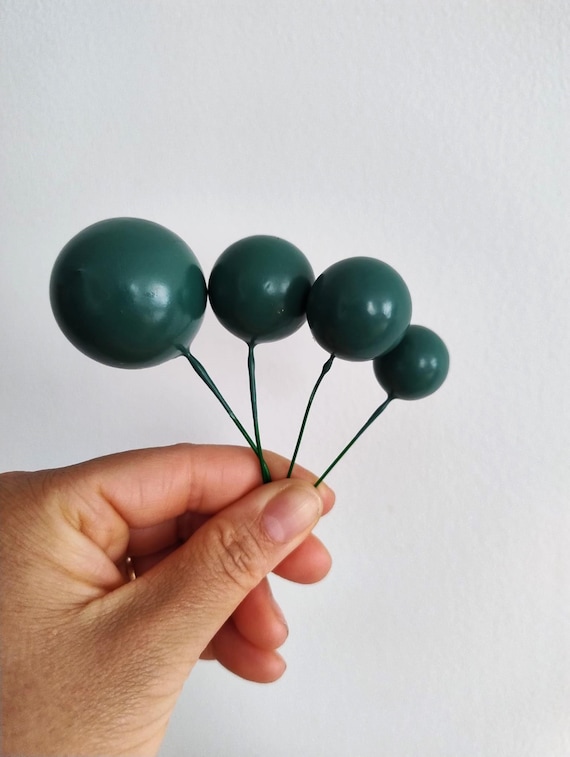 Green Balls Cake Decoration Birthday Cake Wedding Cake topper Holiday Celebration Cake Topper Party Cake Embellishment