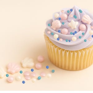 Mezcla de chispas de perlas y caramelos de concha para pasteles, galletas, mezcla comestible para pasteles, decoraciones para baby shower, repostería, decoración para cupcakes de despedida de soltera, HALAL