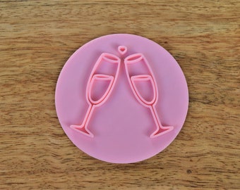 Fondant stamp embosser Bridal shower cupcake stamp Icing cupcake topper embosser Fondant pattern press tool Cookie stamp  decoration
