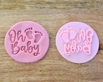 Baby embosser topper Cookie decoration tool Stamp cupcake embellishment Embosser design topper fondant stamp decoration accessory