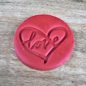Love valentines fondant stamp topper, cookie stamp embosser