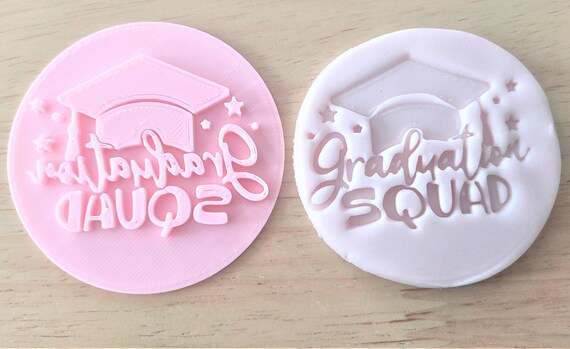 Graduation squad cookie embosser topper cupcake decoration Graduation theme cookie decoration tool icing topper embosser