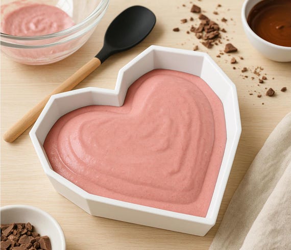 Geometric Heart Silicone Mold 3D Mousse Cake Mold for Dessert Chocolate Baking & Valentine’s Cakes