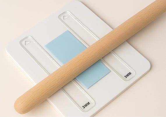 Pastry Thickness Ruler Set | Fondant & Dough Measuring Guides for Baking | Cake Decorating Rolling Pin Spacer Strips Kitchen Tool