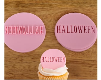 Halloween Fondant Cookie Stamp for Icing | Cupcake Topper Embosser | DIY Spooky Treats Baking Tool | Party Cake Decoration Mold