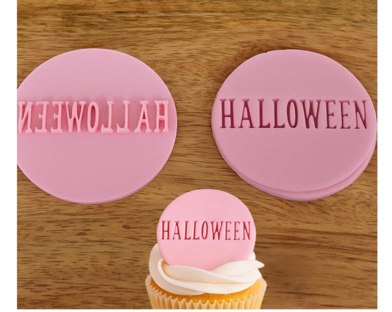 Halloween Fondant Cookie Stamp for Icing | Cupcake Topper Embosser | DIY Spooky Treats Baking Tool | Party Cake Decoration Mold