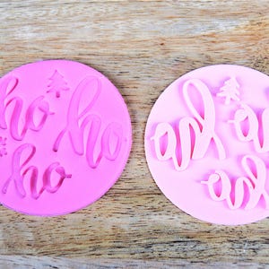 Christmas Cookie Fondant Stamp Embosser Festive Baking Cupcake Decoration Fondant Icing Designs