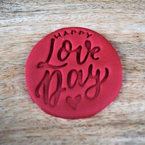 Valentine's day cookie stamp embosser topper, cupcake decoration