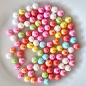 Pearl Edible Sprinkles 50g Shiny Candy Beads Cake Cupcake Cookie Decoration Colourful Baking Toppers Birthday Wedding Party Dessert Supplies