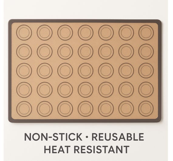 Reusable Silicone Baking Mat Macarons Non-Stick Pastry Sheet Eco-Friendly Baking Tool Cookie & Meringue Guide